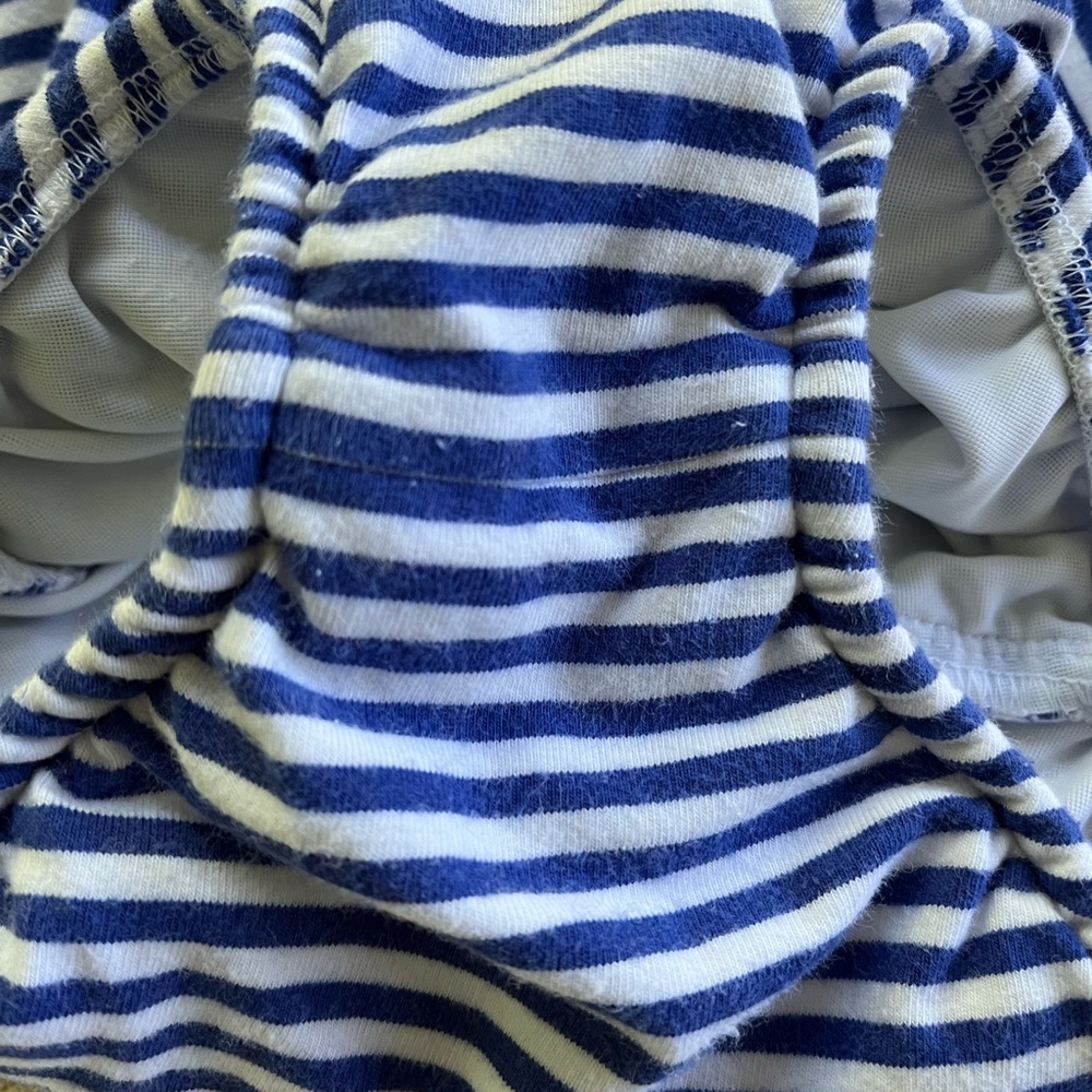 Bailey Boys Brand girls 1 piece swimsuit blue white stripes Sailboat size 2T - Picture 6 of 9